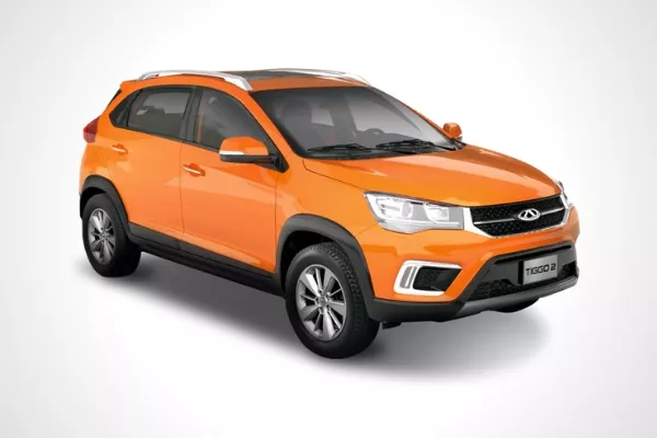 An orange Tiggo 2