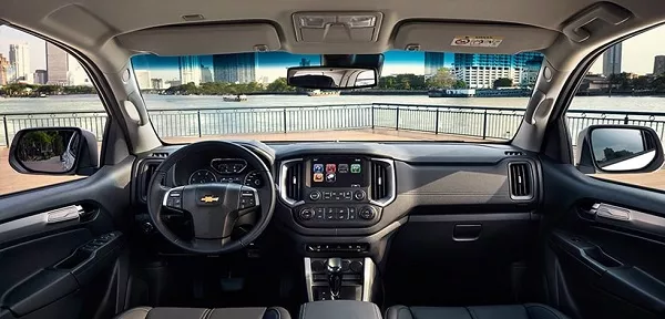 The Trailblazer's Front Interior