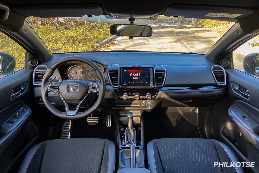 A picture of the Honda City's interior