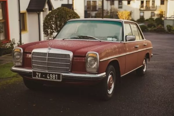 Classic car front view