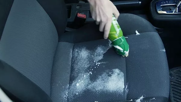 cleaning car interior