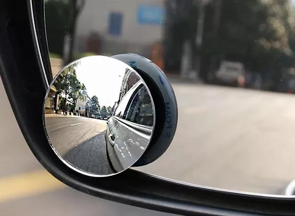 frameless round mirror