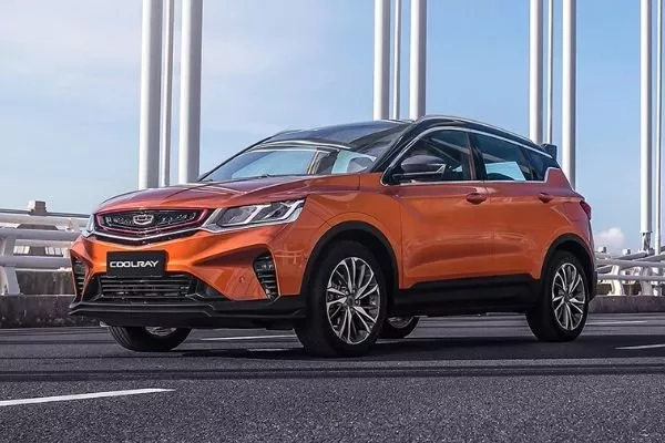 Geely Coolray front profile shot