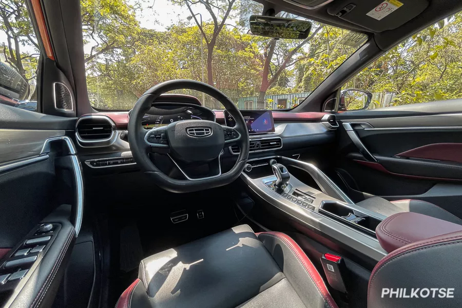 A picture of the interior of the Geely Coolray