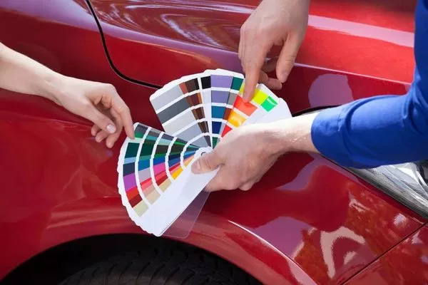 Different car paint color