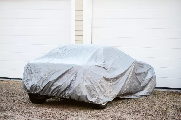 Car with car cover