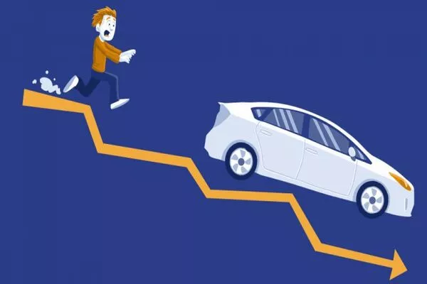 Car depreciation illustrated