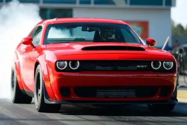 The Dodge Demon is one of the fastest production cars to date Dodge Demon on the Roas