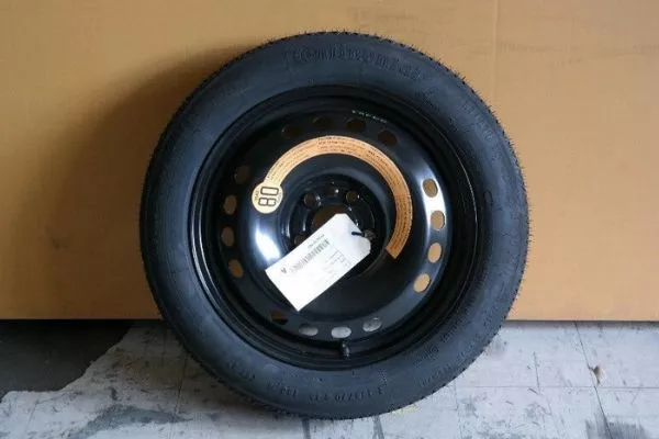 A picture of a donut spare tire