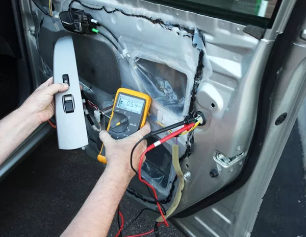 Door lock actuator testing