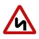 Double bend ahead, first to the left