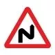 Double bend ahead, first to the right