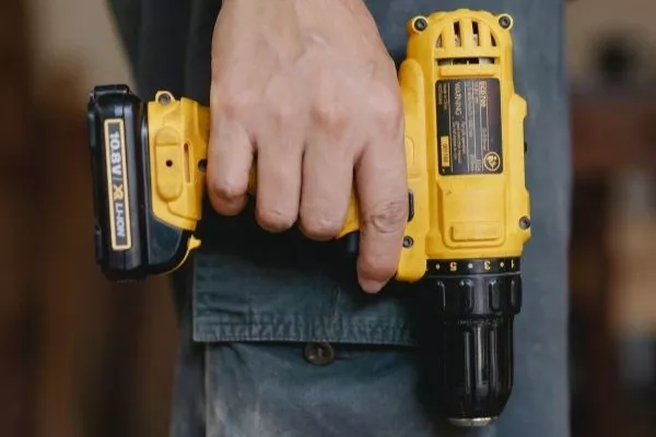 A yellow drill