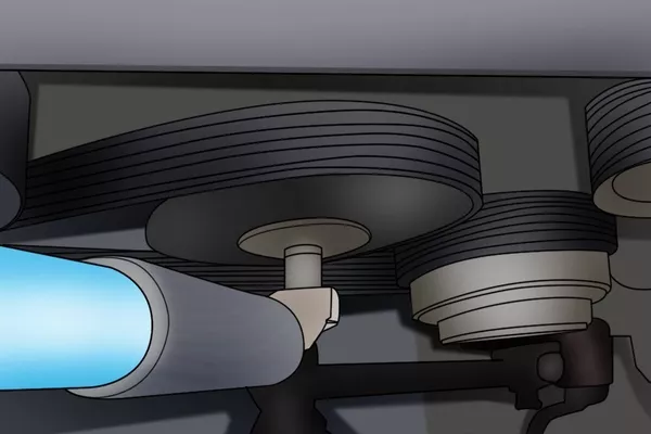 The tensioner plays a vital job of regulating the tension exerted on the belts Drive belt