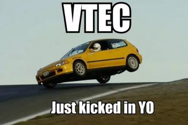 Car going on full throttle 