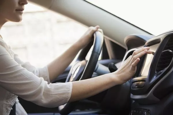Woman driving
