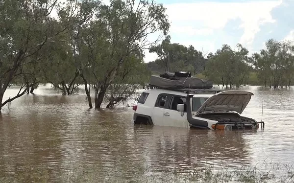 4x4 Vehicle in Flood