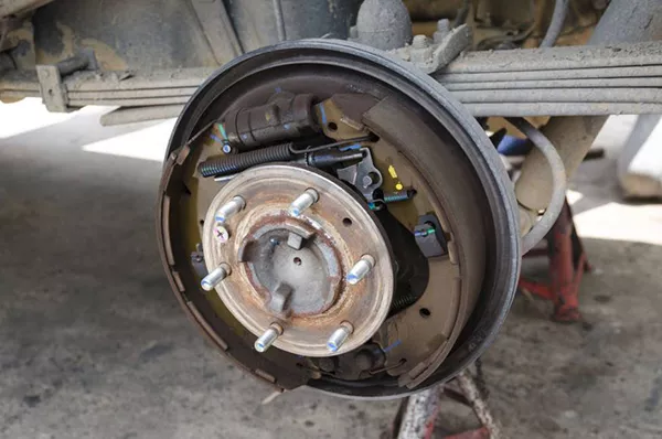 A picture of the drum type brake
