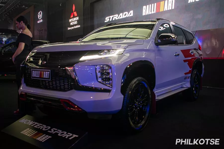 The Montero Sport Black Series Ralliart at the 2022 PIMS