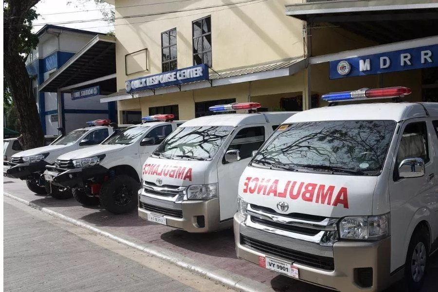 Philippine emergency vehicles are hard not to spot when their sirens and lights are on A picture of several emergency response vehicles