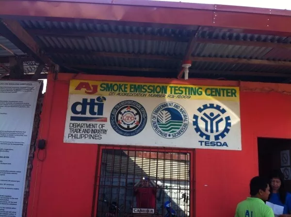 Emission testing center