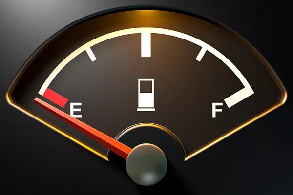 car low mileage on dashboard