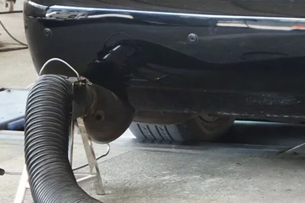 checking the exhaust emission