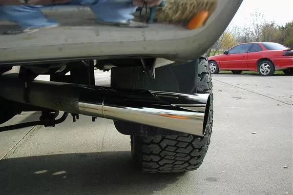 car with a silly exhaust tip