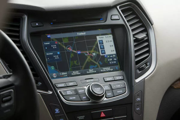 This type of GPS has bigger screens mounted in a well-thought-out location in your vehicle. factory navigation system