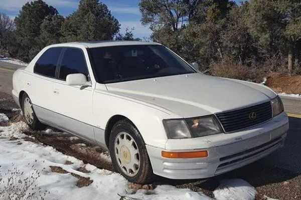 A picture of Matt Farah's famous million mile Lexus