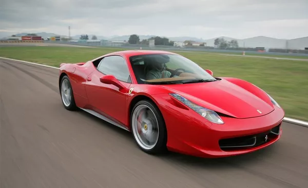 ferrari 458 italia on the road