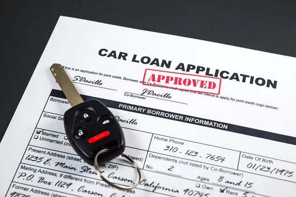 Car loan application form