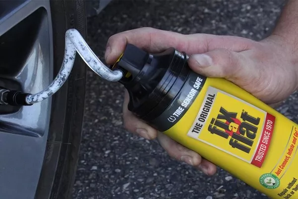 Fix-a-Flat tire repair emergency kit 