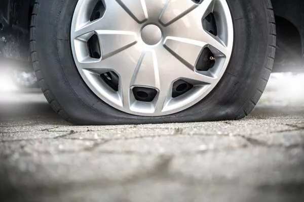 A flat tire
