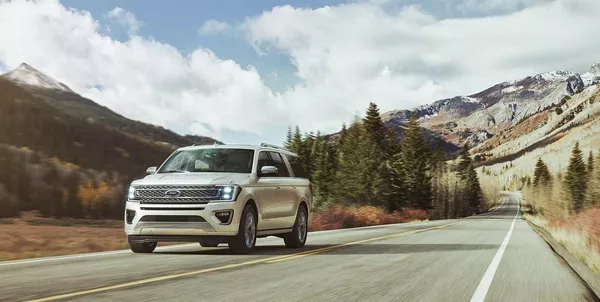 ford expedition on the road