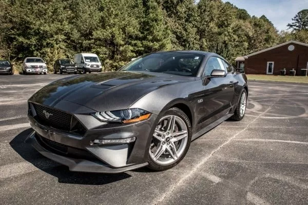 Ford Mustang GT on road