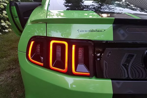 A mustang with LOL taillights.