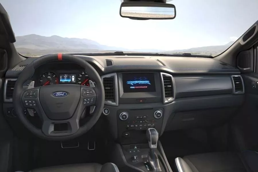 Ford Ranger Raptor interior view