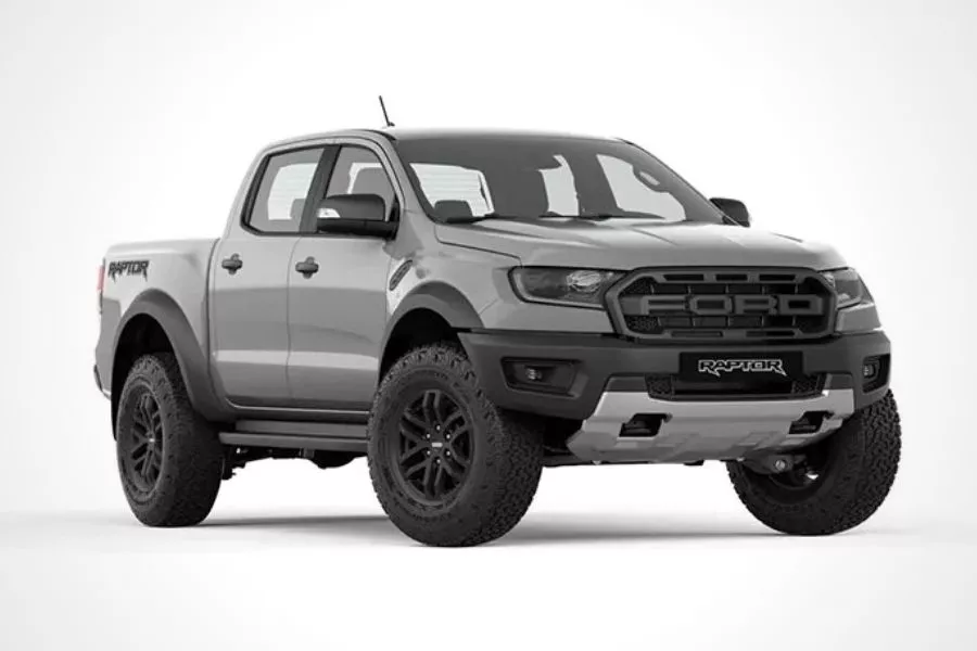 Ford Ranger Raptor color in Conquer Grey