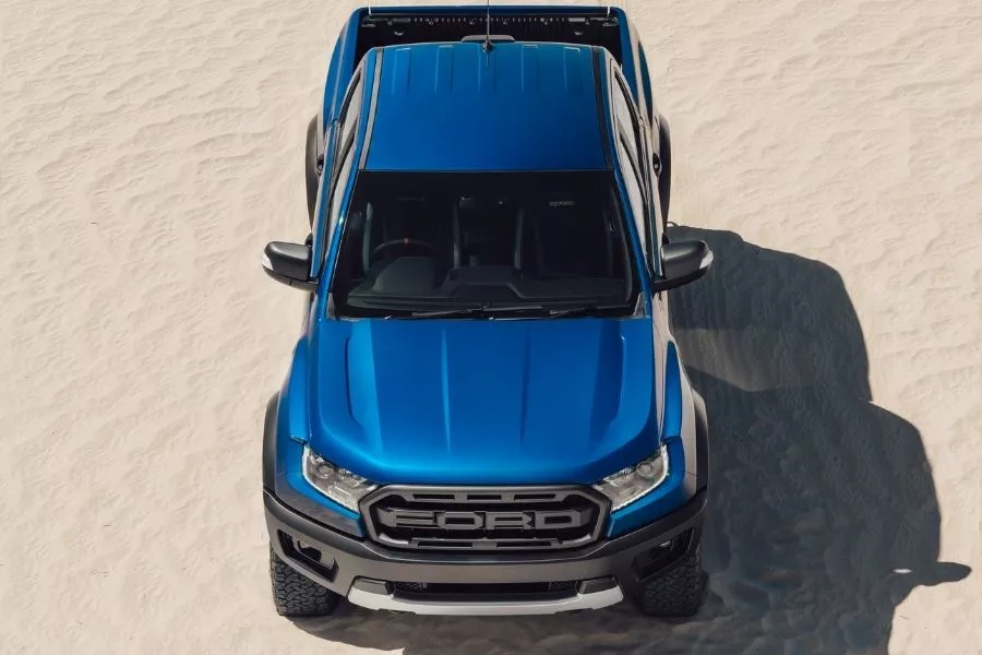 Ford Ranger Raptor top view
