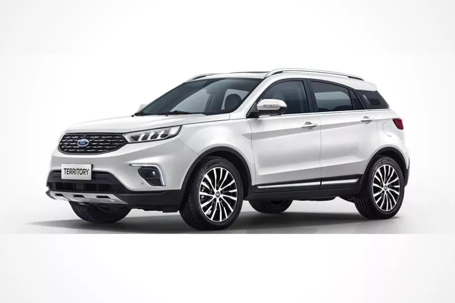 Ford Territory in Crystal White Pearl color option