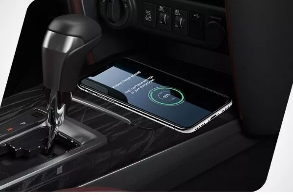 Wireless charging is available on the LTD, Q, and V variants The wireless feature on the new Fortuner
