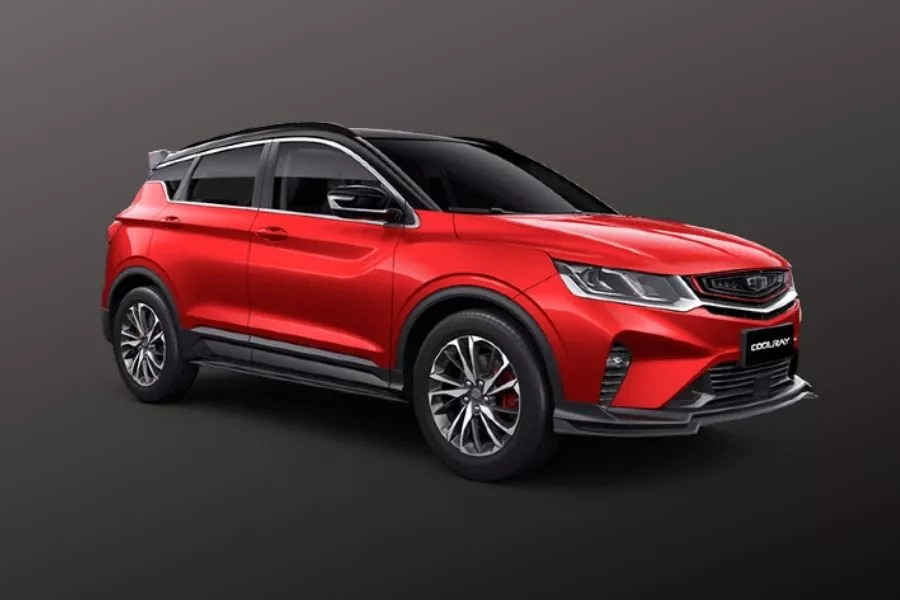 Geely Coolray color in Vermilion