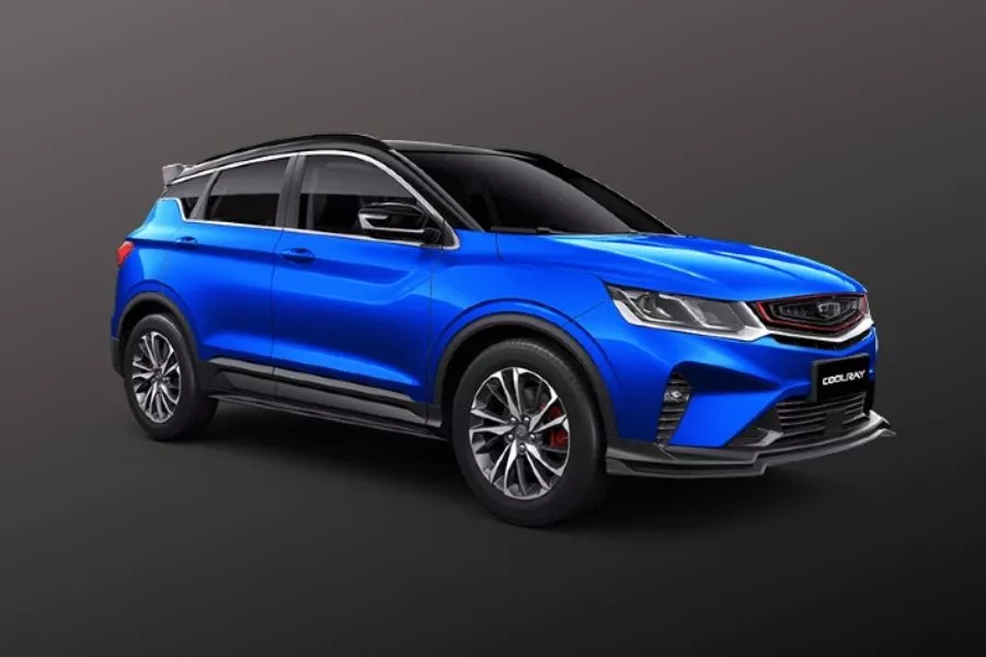 Geely Coolray color in Blue