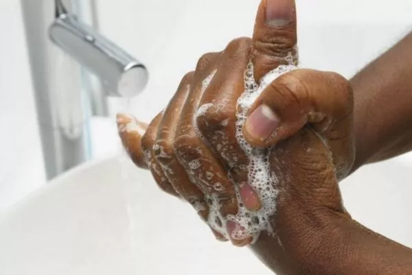 This ladies and gents is the ultimate Covid-19 killer A picture of a person washing his/her hands