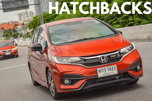 Honda Jazz on the road