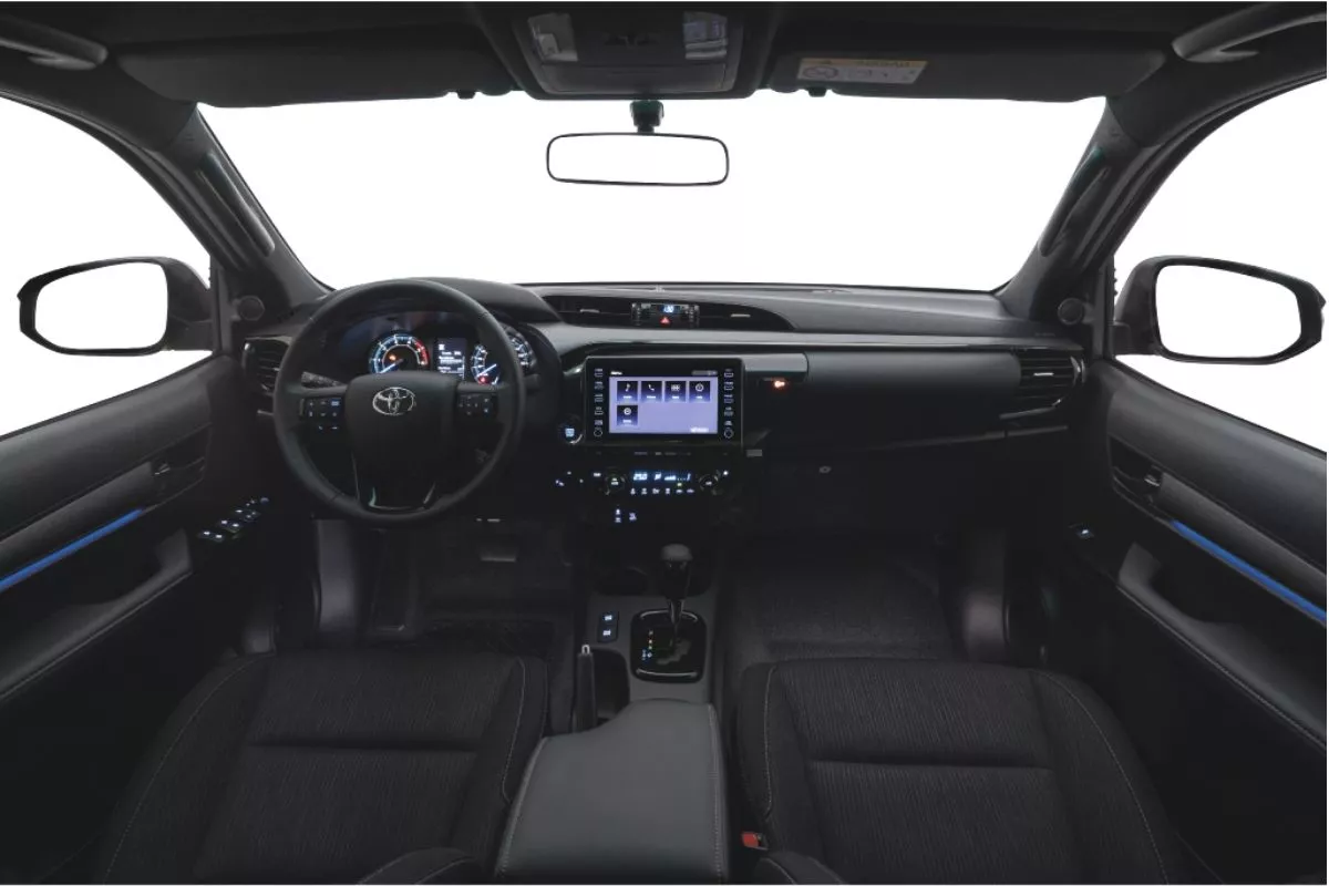 A picture of the interior of the Hilux Conquest