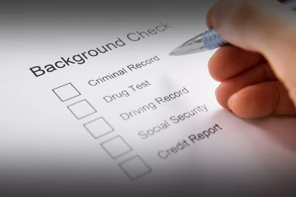 background check sheet