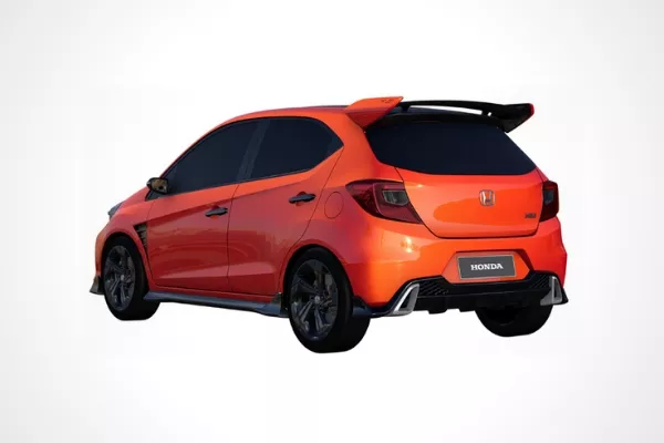 The Honda Brio Small RS at the back