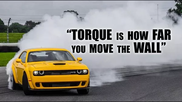 Torque is how far you move the wall